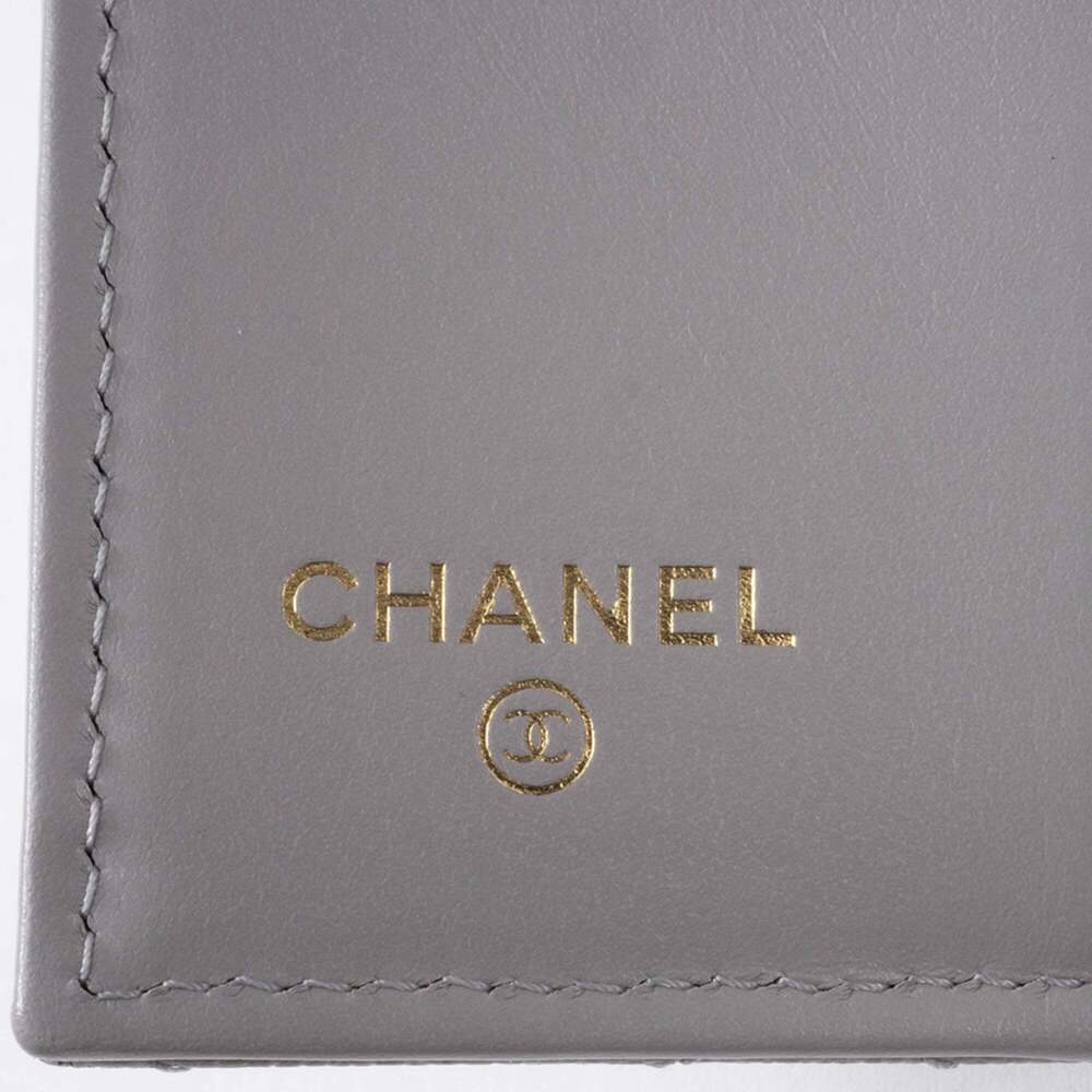 CHANEL Gray Caviar Leather Wallet - Picture 12 of 16